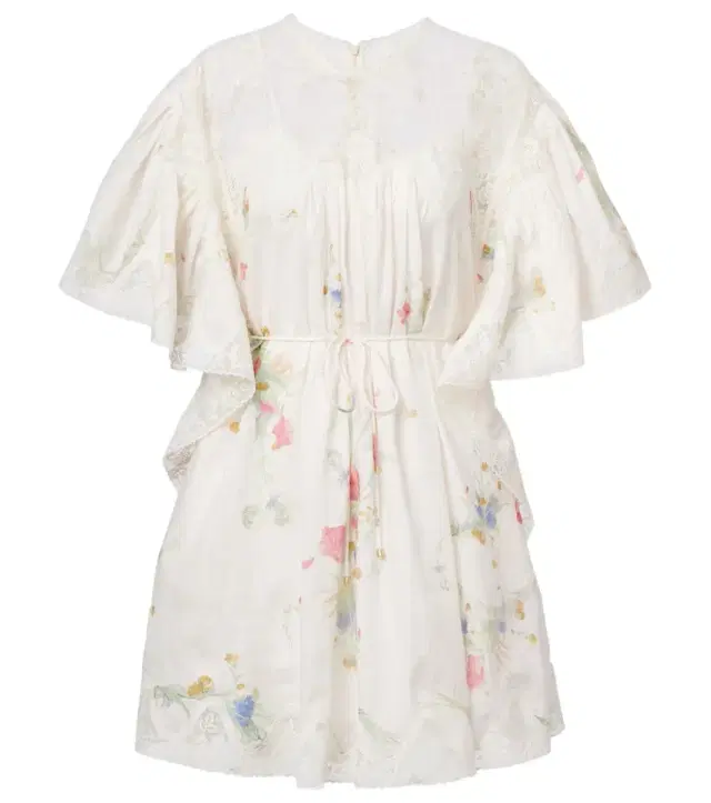 Zimmermann Lucky lace-trimmed linen minidress