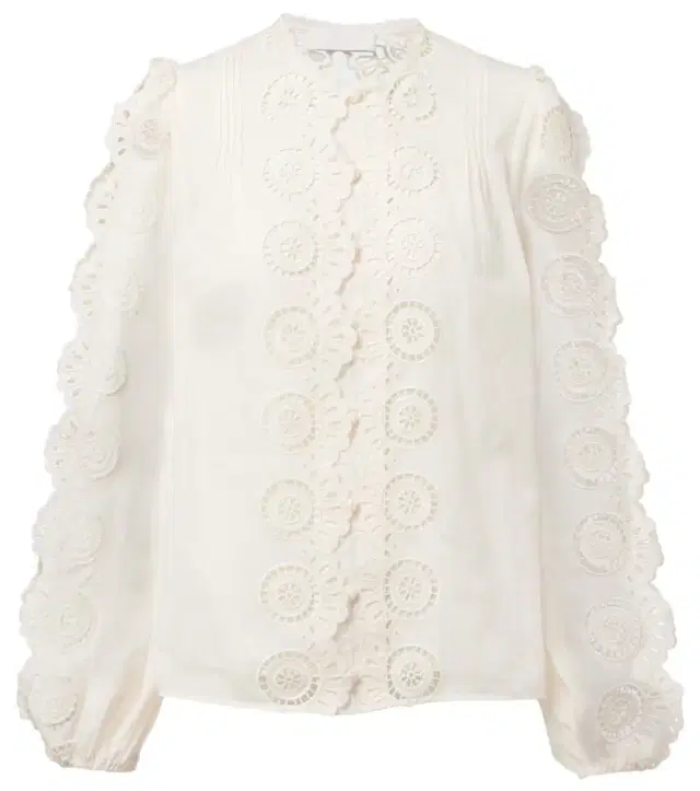 Zimmermann Lucky embroidered cotton blouse