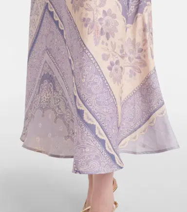 Zimmermann Lucky printed linen skirt | Thumbnail 4