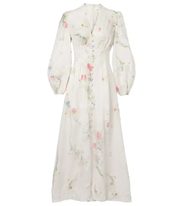 Zimmermann Lucky floral linen lace maxi dress