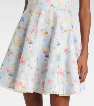 Zimmermann Lucky floral linen minidress | Thumbnail 4