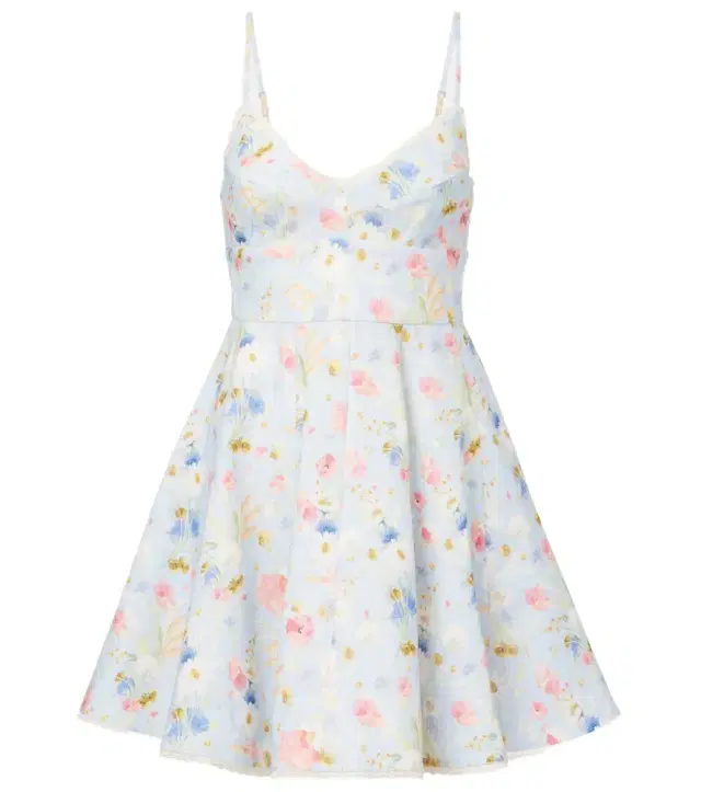 Zimmermann Lucky floral linen minidress