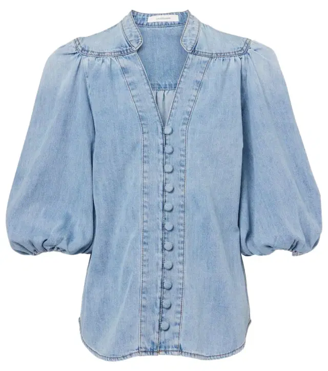 Lucky denim blouse