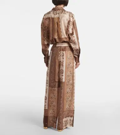 Zimmermann Lucky printed silk straight pants | Thumbnail 3 Zimmermann Lucky printed silk straight pants | Thumbnail 3
