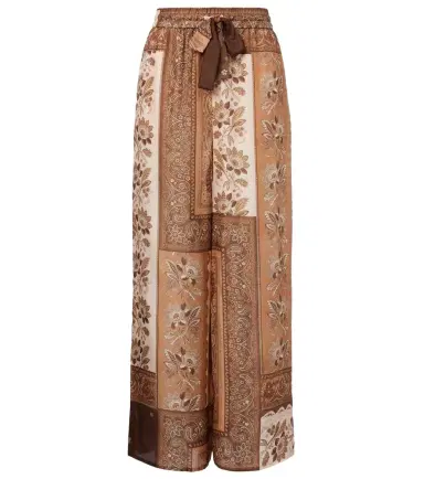 Zimmermann Lucky printed silk straight pants | Thumbnail 1 Zimmermann Lucky printed silk straight pants | Thumbnail 1