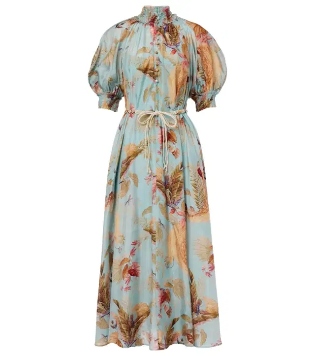 Zimmermann Ascension Billow floral silk maxi dress