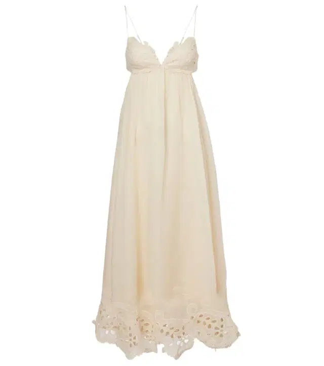 Zimmermann Coco embroidered ramie maxi dress