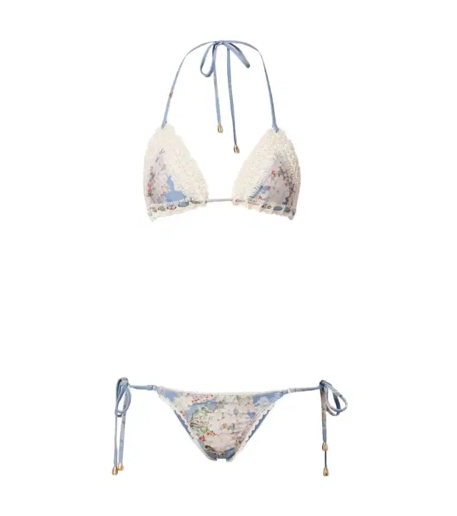 Zimmermann Cascadian crochet floral bikini