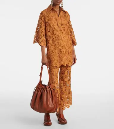 Zimmermann Coco scalloped lace flared pants | Thumbnail 2 Zimmermann Coco scalloped lace flared pants | Thumbnail 2