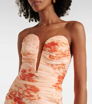 Zimmermann Cascadian floral strapless midi dress | Thumbnail 2 Zimmermann Cascadian floral strapless midi dress | Thumbnail 2