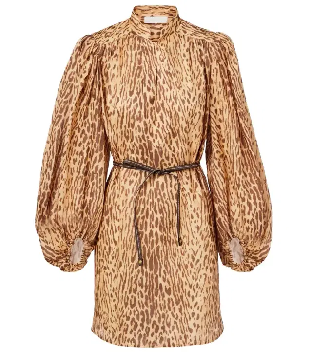 Zimmermann Cascadian leopard-print linen tunic