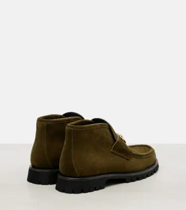Gucci Horsebit suede ankle boots | Thumbnail 2