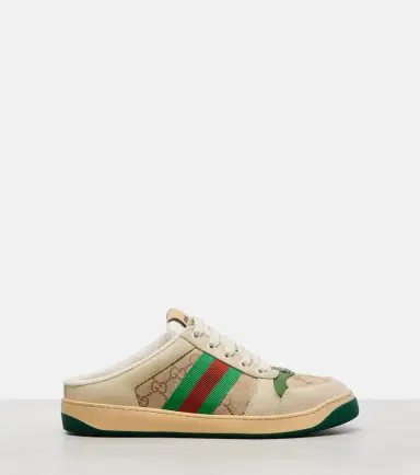 Gucci Screener GG Canvas Web Stripe mules | Thumbnail 3