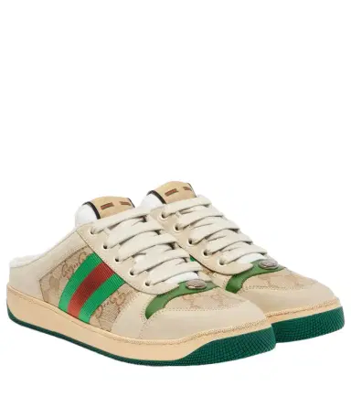 Gucci Screener GG Canvas Web Stripe mules | Thumbnail 1