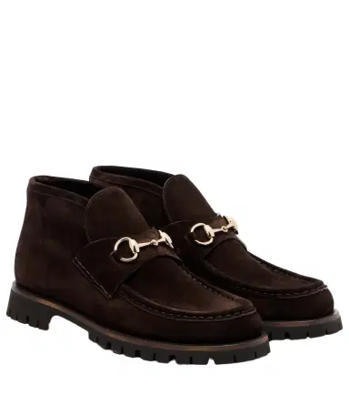 Gucci Horsebit suede ankle boots | Thumbnail 1 Gucci Horsebit suede ankle boots | Thumbnail 1