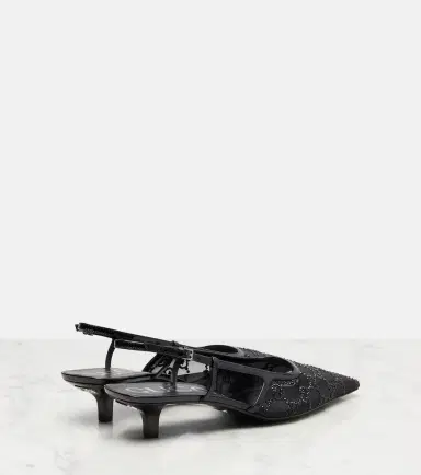 Gucci Demi embellished slingback pumps | Thumbnail 3 Gucci Demi embellished slingback pumps | Thumbnail 3