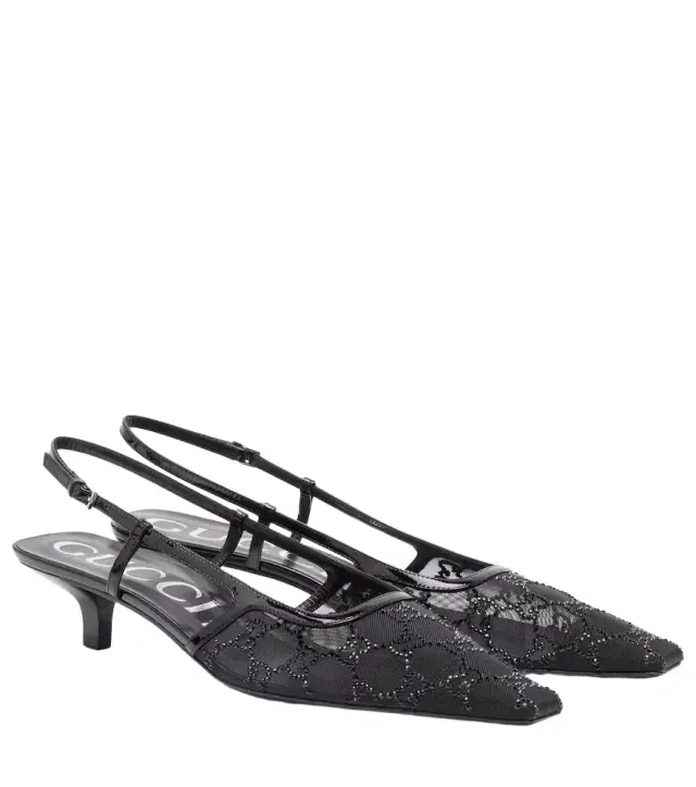Demi embellished slingback pumps