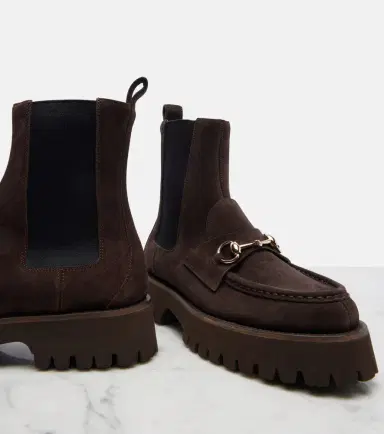 Gucci Sylke suede Chelsea boots | Thumbnail 3