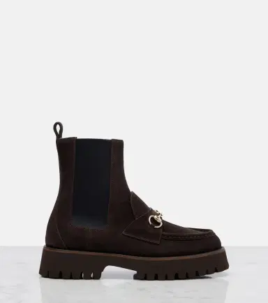 Gucci Sylke suede Chelsea boots | Thumbnail 4