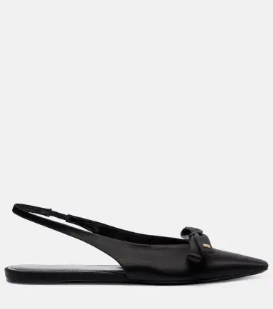 Balenciaga Nano BB satin slingback flats | Thumbnail 2