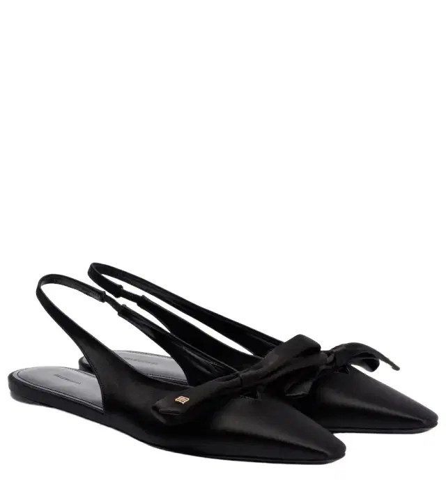 Balenciaga Nano BB satin slingback flats