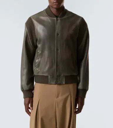 Loewe Leather bomber jacket | Thumbnail 3