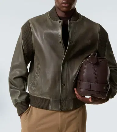 Loewe Leather bomber jacket | Thumbnail 6