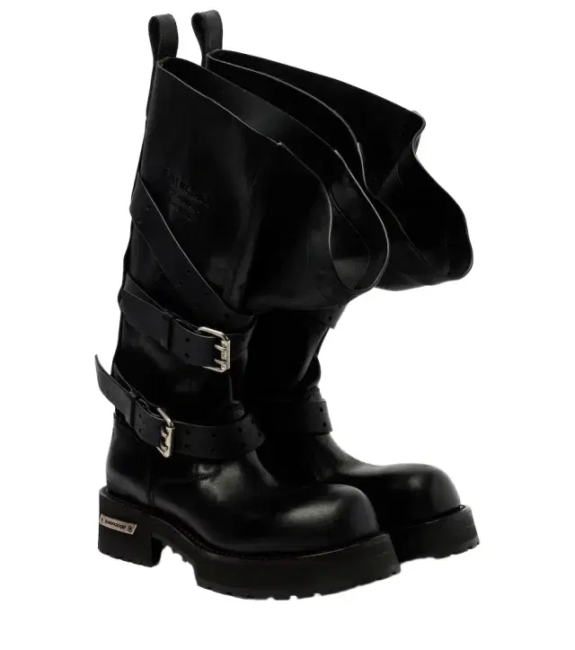 Venom leather combat boots