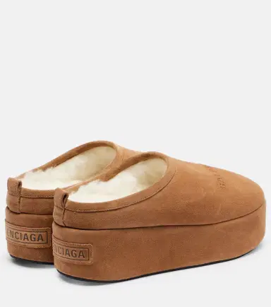 Balenciaga Alaska suede platform mules | Thumbnail 2