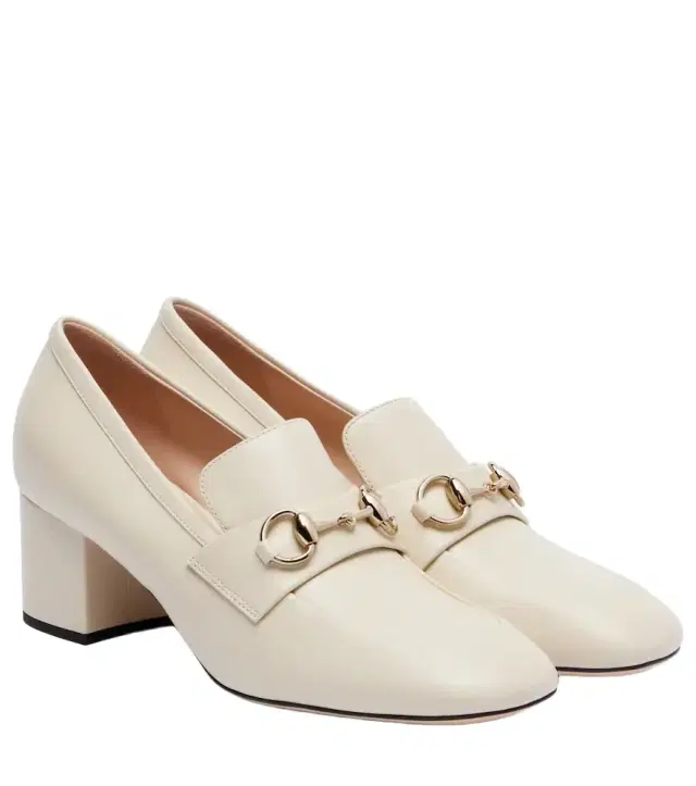 Lady Horsebit leather loafer pumps