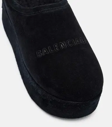 Balenciaga Alaska suede platform mules | Thumbnail 4