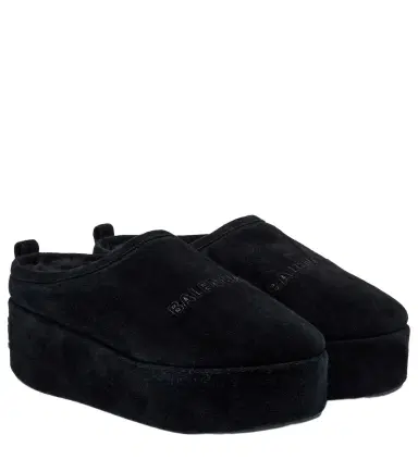Balenciaga Alaska suede platform mules | Thumbnail 1