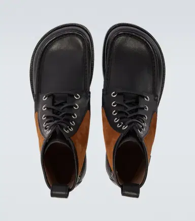 Loewe Campo suede and leather lace-up boots | Thumbnail 4 Loewe Campo suede and leather lace-up boots | Thumbnail 4