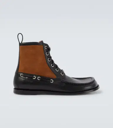 Loewe Campo suede and leather lace-up boots | Thumbnail 5 Loewe Campo suede and leather lace-up boots | Thumbnail 5