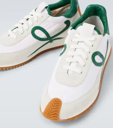 Loewe Flow Runner 2.0 suede-trimmed sneakers | Thumbnail 4