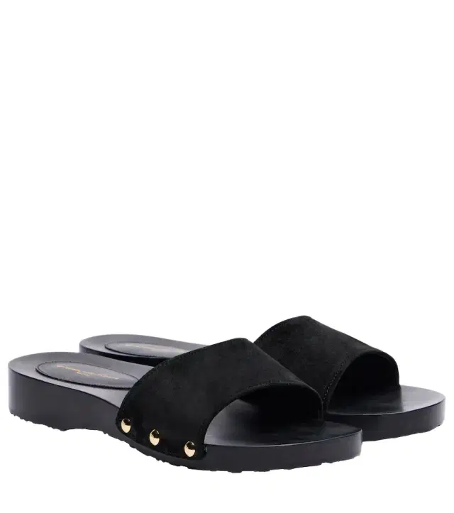 Gianvito Rossi Riviera suede slides