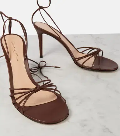 Gianvito Rossi Gwyneth leather sandals | Thumbnail 4 Gianvito Rossi Gwyneth leather sandals | Thumbnail 4