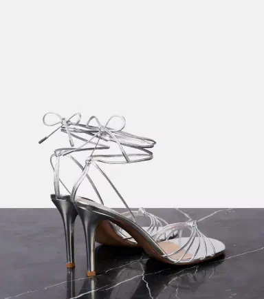 Gianvito Rossi Gwyneth metallic leather sandals | Thumbnail 4