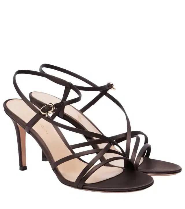 Gianvito Rossi Strappy 85 satin sandals