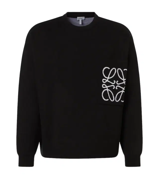 Anagram embroidered sweater