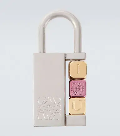 Loewe Padlock Anagram bag charm | Thumbnail 3