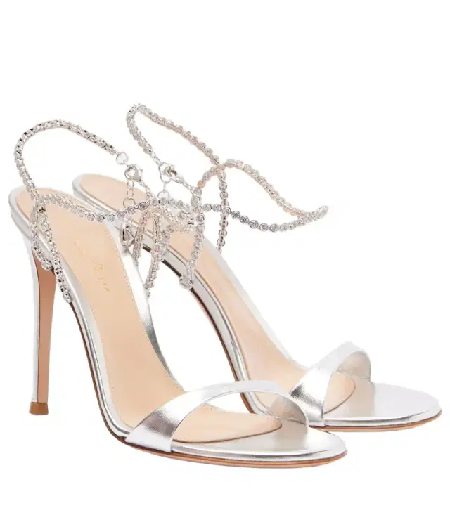 Gianvito Rossi Eternity embellished leather sandals