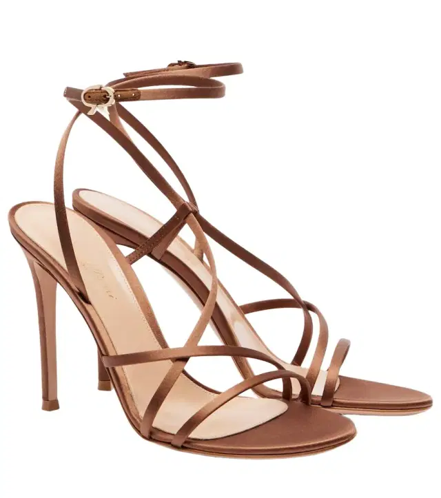 Gianvito Rossi 105 satin crêpe sandals