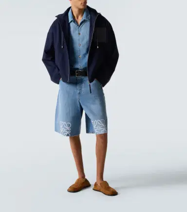 Loewe Hooded cotton twill jacket | Thumbnail 2