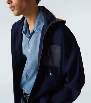 Loewe Hooded cotton twill jacket | Thumbnail 4