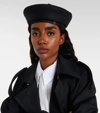 Ruslan Baginskiy Pinstriped wool-blend beret | Thumbnail 4