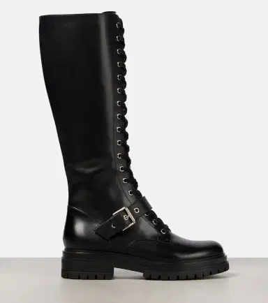 Gianvito Rossi Miles lace-up leather knee-high boots | Thumbnail 3