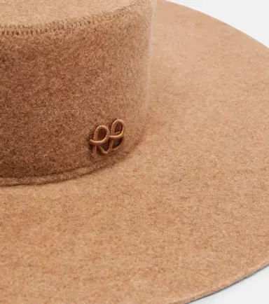 Ruslan Baginskiy Monogram wool-blend felt canotier hat | Thumbnail 3