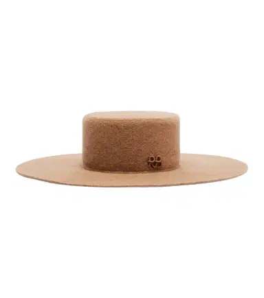 Ruslan Baginskiy Monogram wool-blend felt canotier hat | Thumbnail 1