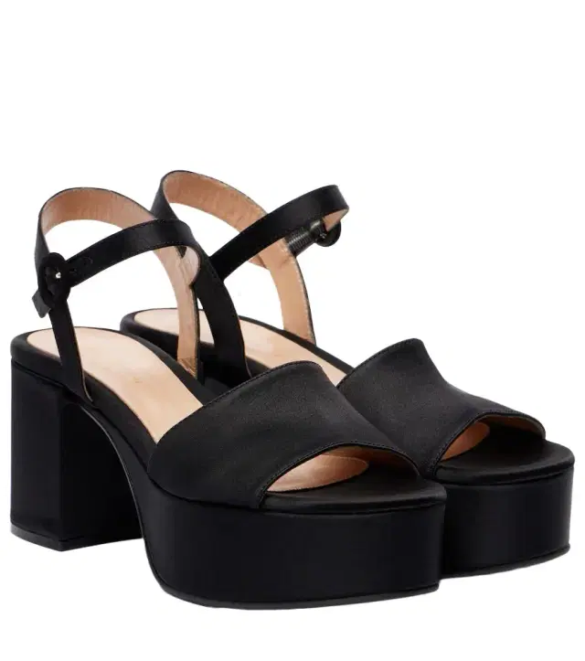Gianvito Rossi Carol 35 satin platform sandals